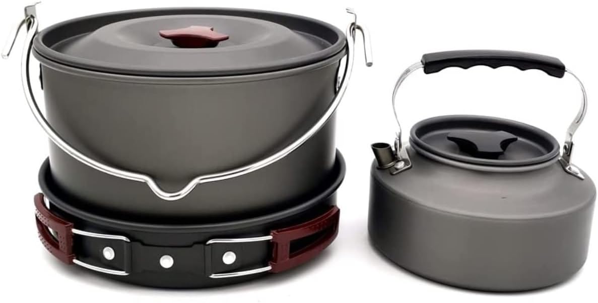 Camping Campfire Utensils, Picnic Cookware Camping Kit Portable Cooking Set for Backpacking Outdoor and Backpacking Gear