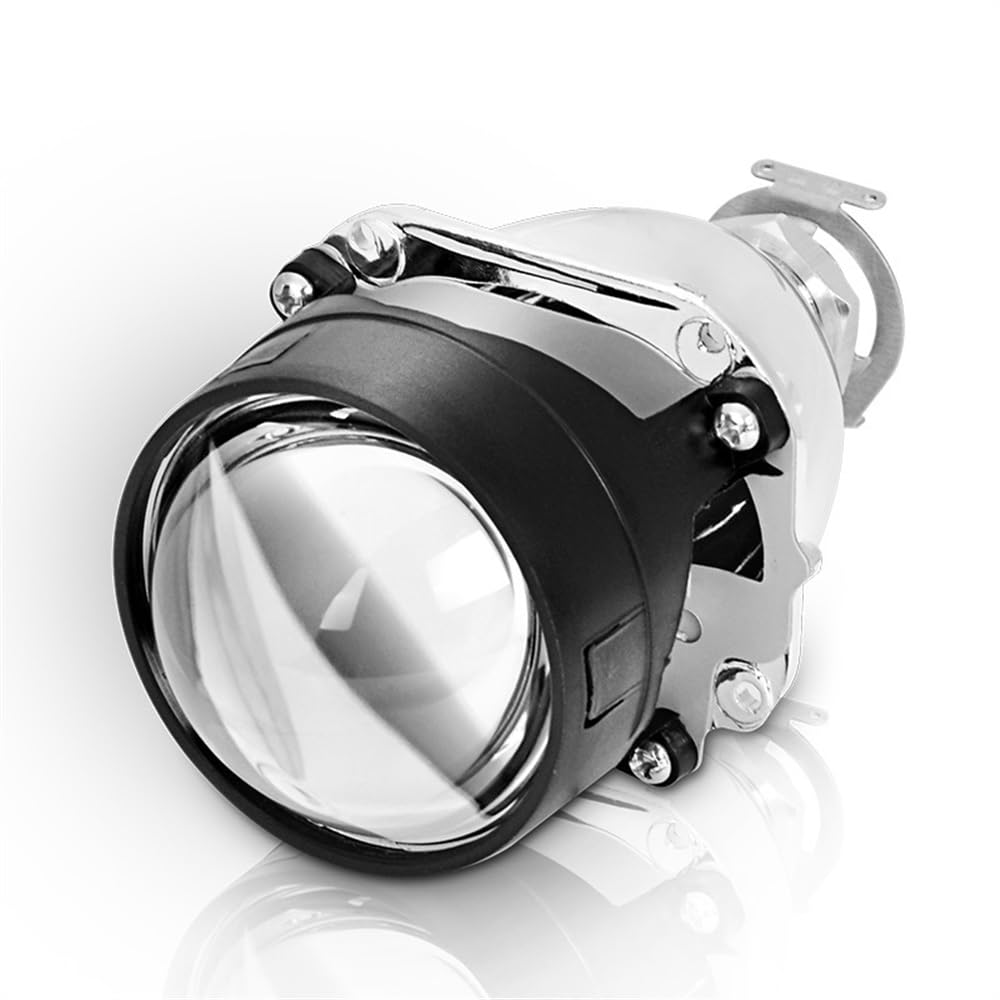 Angel Eyes 1 Pcs 2.5 Pollici HID Lenti Del Proiettore Nero Argento Sindone for H4 H7 Moto Auto Del Faro Del Faro Styling Usa H1 Lampada Allo Xeno Led Angel (Color : 7)