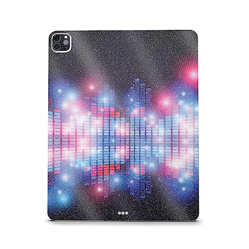 Image of MightySkins Carbon Fiber Skin Compatible with Apple iPad Pro 12.9 inch M2 6th Gen (2022) Full Wrap Kit - Neon Eq | Protective, Durable Textured Carbon Fiber Finish | Easy to Apply | Made in The USA