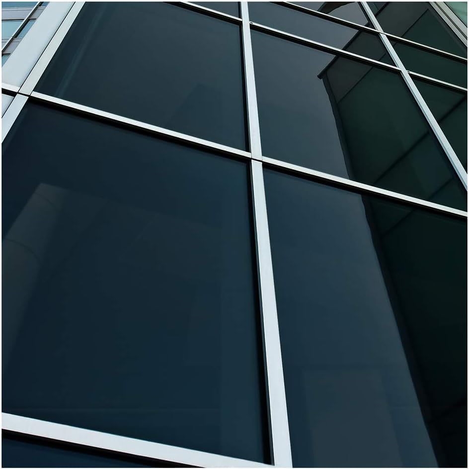 ONETON One Way Window Privacy Film Reflective Heat Control Sun Blocking Anti UV Self Adhesive Black Window Film Glass Door (Black Window Film, 24x96 Inch)-image-37