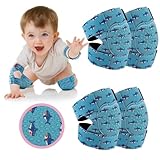 2 Pairs Baby Knee Pads for Crawling Adjustable Knee Pads Toddler Crawler Knee Protector for Infant Girl Boy Crawling