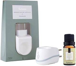 AROMATIZADOR DIFUSOR DE AROMAS ELÉTRICO - STANDARD- ESSÊNCIA 10ML CAPIM LIMÃO