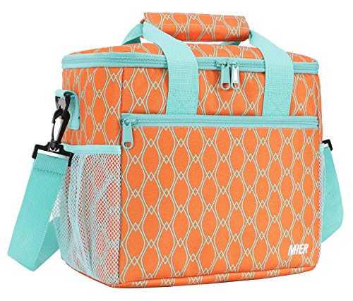 MIER 24 Can Large Capacity Soft Cooler Tote Insulated Lunch Bag Outdoor Picnic