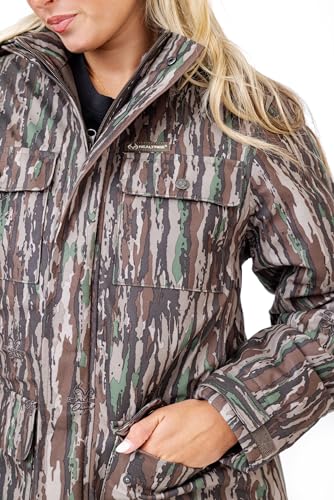 Realtree Women's Camo Water Resistant Insulated Parka – Unstoppable Cold Weather Hunting Jacket, Ultra-Quiet & Rugged3