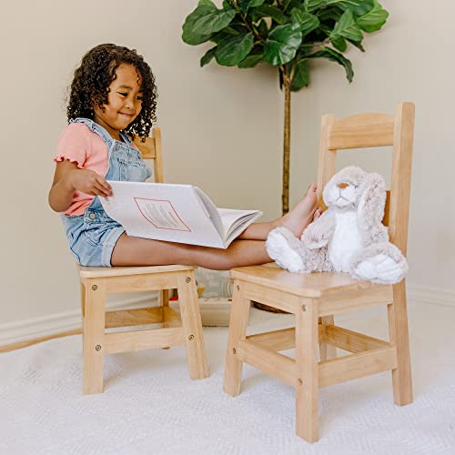 Melissa & Doug Wooden Chairs, Set Of 2 - Blonde Furniture For Playroom - Kids Wooden Chairs, Children's Wooden Playroom Furniture #TOP7