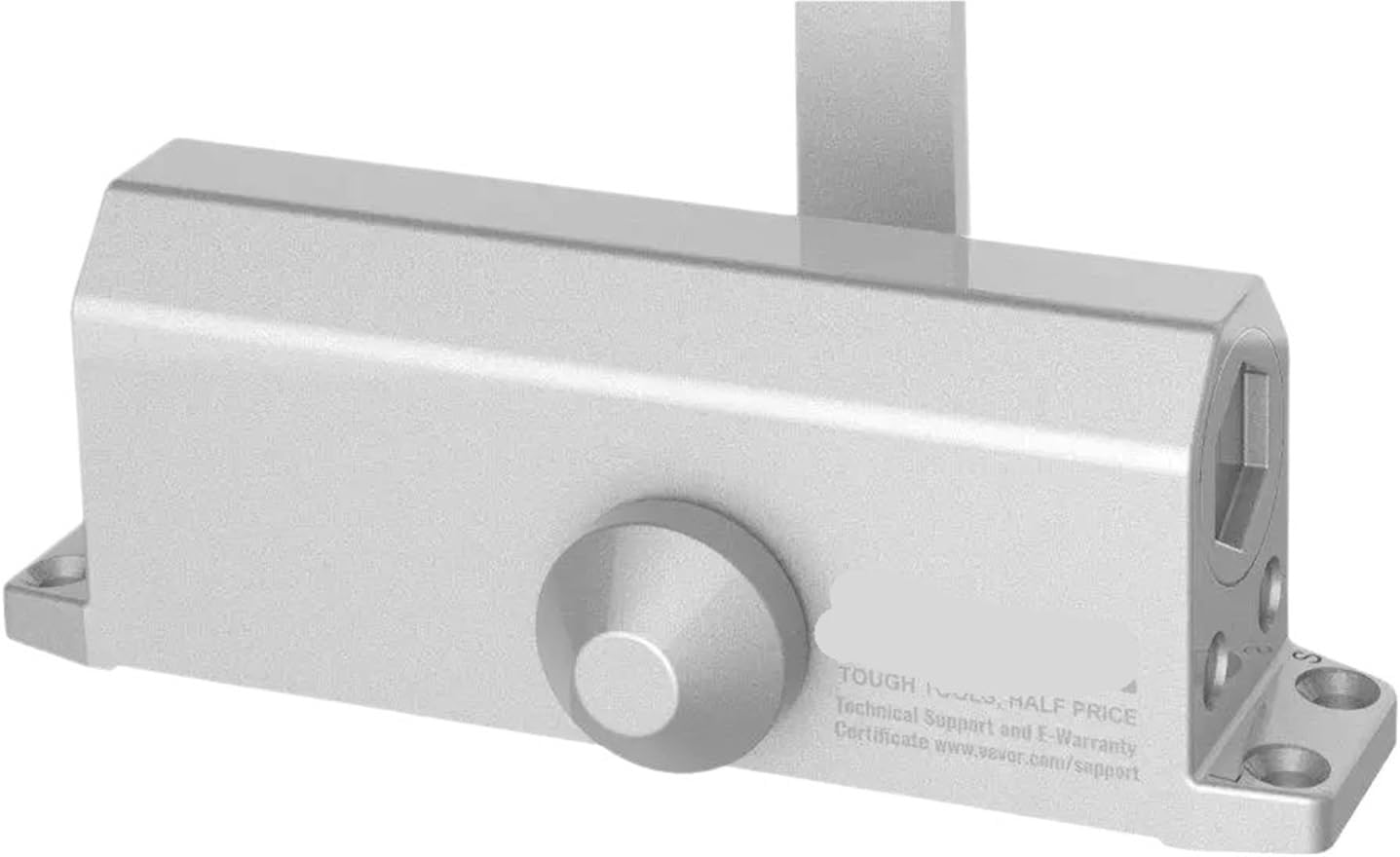 Adjustable Hydraulic for Door Closer for 150 lbs Doors - Heavy Duty Cast Aluminum, Easy Install, Commercial & Residential Use,