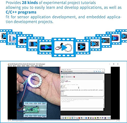 Image of Raspberry Pi Pico MicroPython Programing Sensor Kit with Raspberry Pi Pico, Breadboard, I2C 1602 LCD Display Module, MAX7219 8x32 Dot Matrix for Raspberry Pi Beginners & Software Engineer