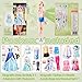 Magnetic Dress Up Dolls, Magnetic Princess Dress Up Paper Dolls, Magnetic Dress Up Dolls for Girls Ages 4-10 Learning Created Imagine Set Birthday Gift (Lea)