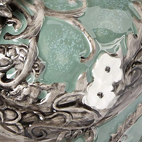 Blue Sky Ceramic Dragon Teapot, 10 X 7 X 7", Green #TOP2