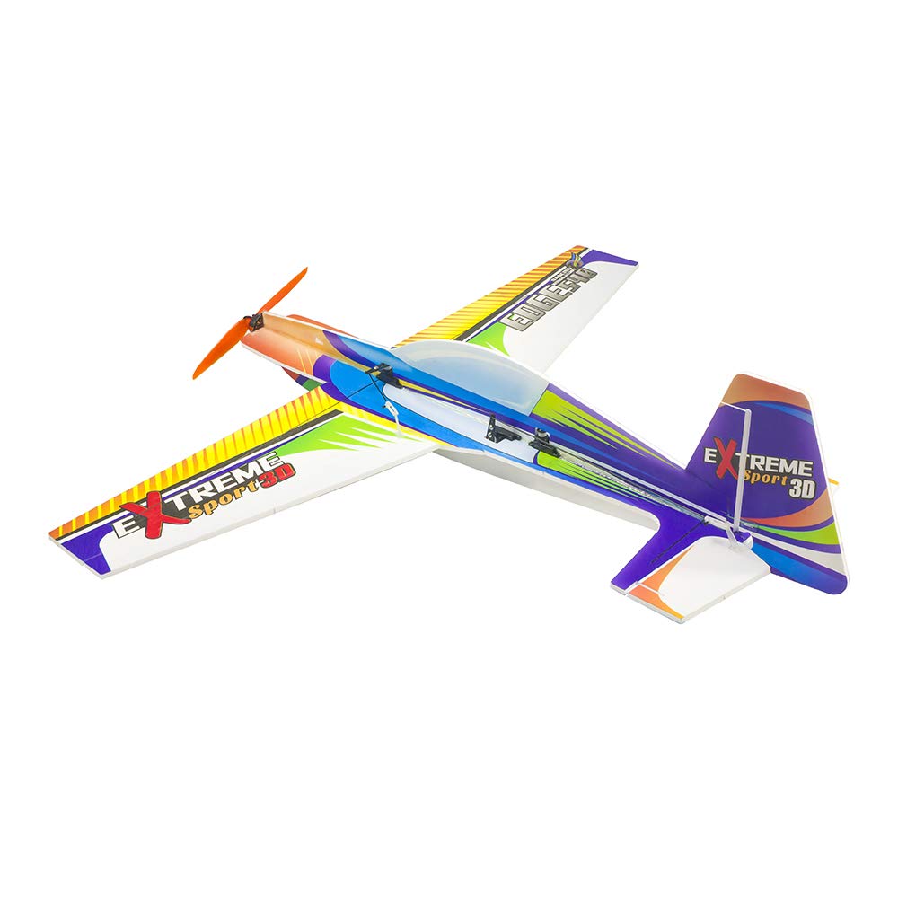 Viloga Kit de avión RC de espuma PP, 710 mm de envergadura de alas Xtreme Sports modelo de avión para construir, avión acrobático 3D DIY para adultos mosca al aire libre (solo kit, no incluye TX&RX ni