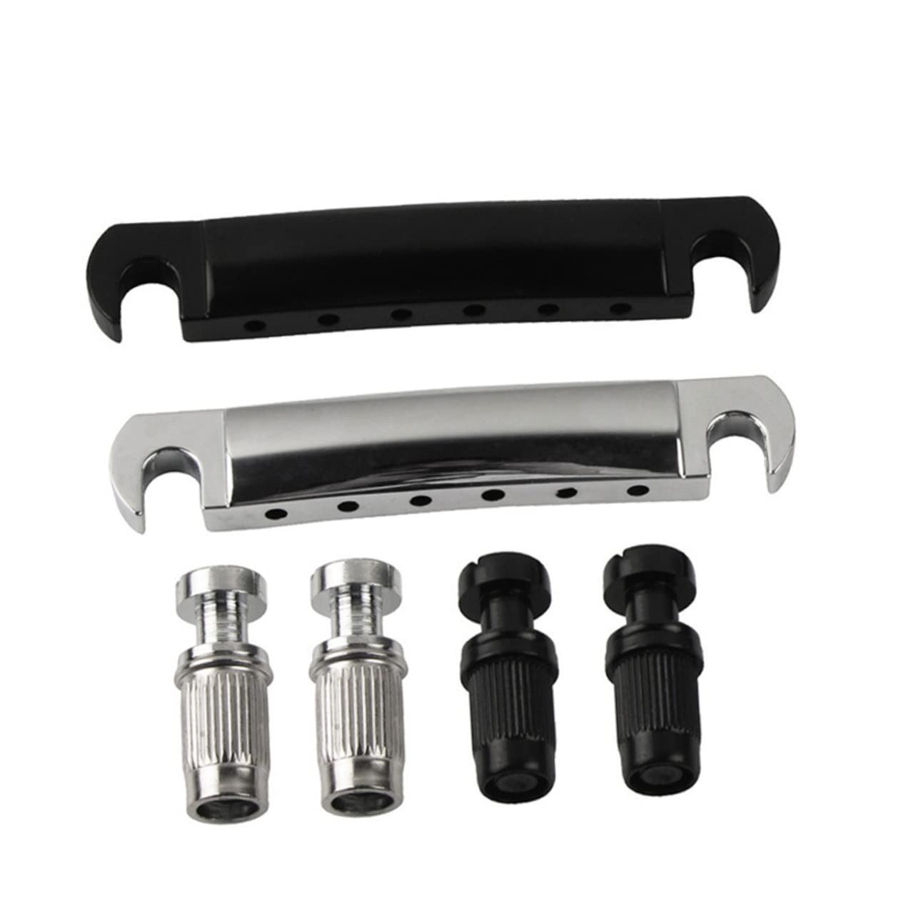 Abaodam 4 Sets Tailpiece Guitar Bridge Tailpiece Mini Dj Stand Bass Tremolo Bridge Guitar Bone Vintage Tremolo Bridge Guitars Bridge Tailpiece Part Me : Abaodam Deluxe Silver Tailpiece String Guitar Solid