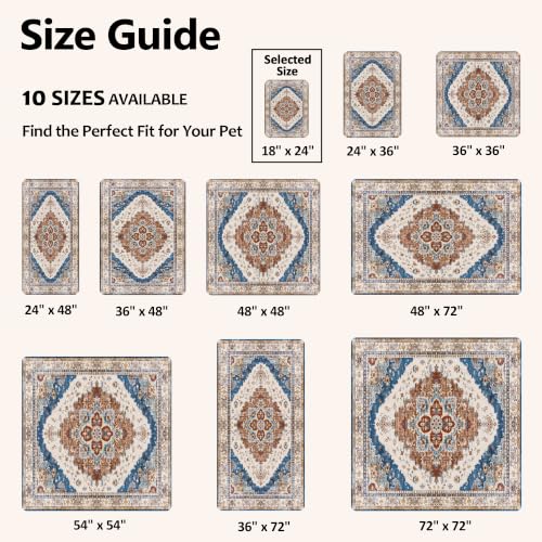 Image of Washable Pee Pads for Dogs, Reusable Puppy Potty Training Pads, Ultra-Absorbent Thick Waterproof Leak-Proof Non-Slip Pads & Mat for Crate, Playpen, Floor, Whelping & Housebreaking , 2 Pack 18 inchx24 inch