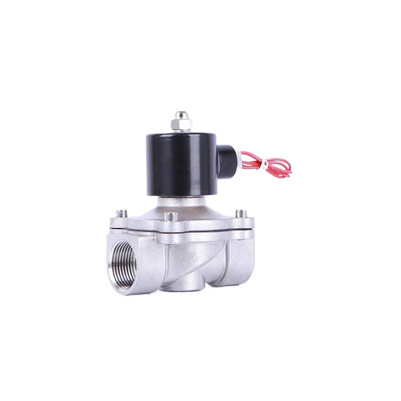 Vanne en acier inoxydable 32 BSP Électrovanne durable 220VAC pour eau et air