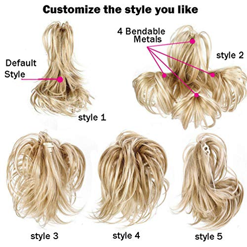 30cm Coda Capelli Extension Ricci Mossi con Pinza