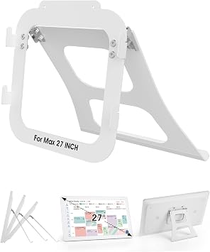 Adjustable Desktop Stand Designed for Skylight Calendar Max 27" Tabletop Viewing Stand with Hook-and-Knob Locking, Silicone Contact Pads, Anti-Slip Base Premium Accessory for Skylight Digital Calendar