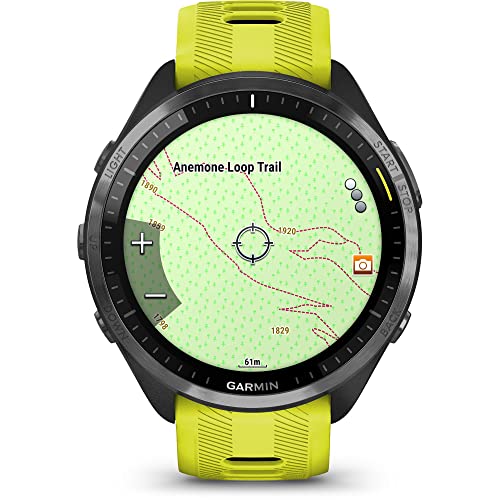 Garmin Smartwatch de corrida Forerunner® 965, visor AMOLED colorido, métricas de treinamento e infor