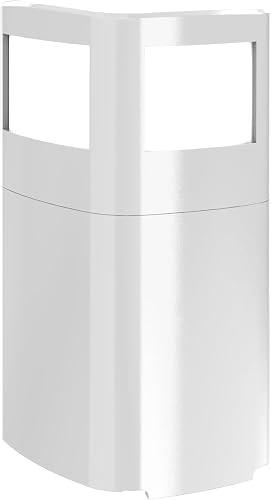 TayMac White Area Light Slide Cover PPALW for ParkPost Outdoor Power Enclosure (