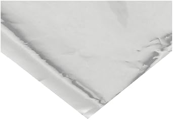 Polyester Shim Stock, Flat Sheet, Silver, 0.0005" Thickness, 10" Width, 20" Length Pack of 1