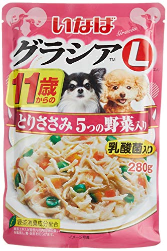 いなば グラシアL 11歳からのとりささみ 5つの野菜入り 280g 6個セットのサムネイル