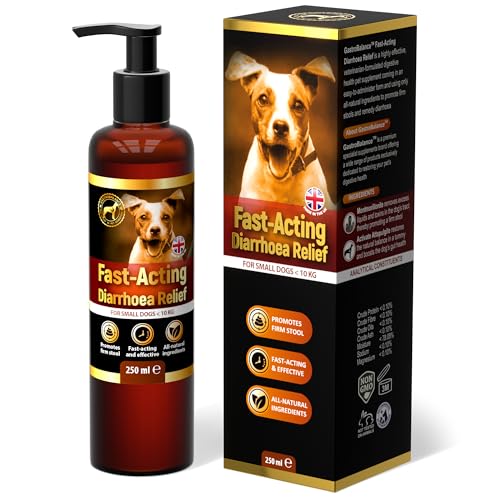 GastroBalance Hund durchfall Stop - Schnell wirkende natürliche Hund durchfall behandlung für kleine Hunde 10 kg - 250 ML