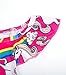 KABETY Girls Rainbow Unicorn Swimsuit Two Pieces Swimwear Bathing Suit Bikinis (Pink, 7)
