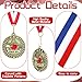 Tondiamo 24/48 Pcs Award Medals Bulk Gold Medals Bulk with Neck Ribbons 2 Inch Metal Award Trophies for Sports Party Team Tournaments Match Participation Winner Prizes Gift(24 Pcs,Honor Roll Medal)