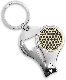 Golf Sport Simple Geometry Pattern Nail Nipper Ring Chaveiro Abridor de Garrafas Clipper