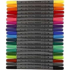 Creavvee 20 Stück. Textilmarker...