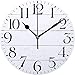 Vintage Country Rustic White Farmhouse Wall Clock 14 Inch Silent Non Ticking Battery Operated Home Decor Wall Clocks for Living Room, Bedroom, Kitchen