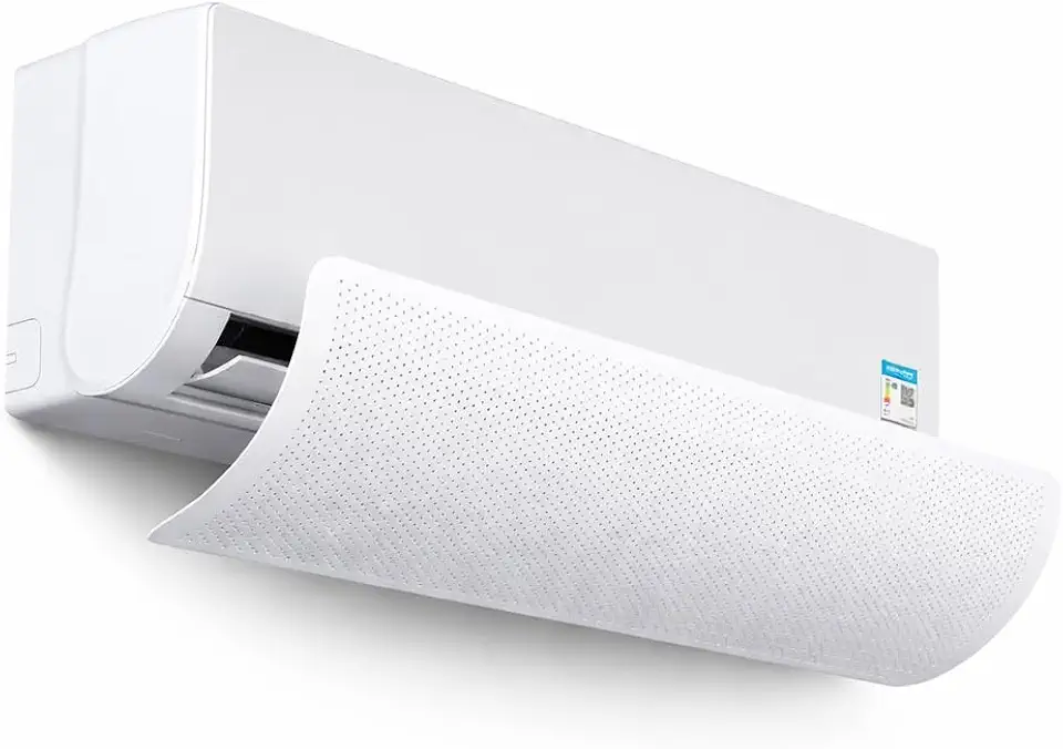 Defletor Ajustável para Ar Condicionado, 90cm, Redirecionador de Fluxo de Ar, Evita Vento Direto, Compatível com Split