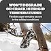 Yaktrax Adventure Grip Crampons- Durable Winter Traction Device with Stainless Steel Spikes for Ice and Snow, Flexible Rubber Upper, Fits Various Footwear, Ideal for Hiking and Mountaineering