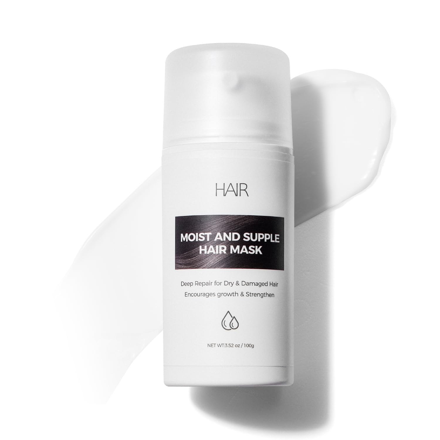 Deep Conditioning Hair Mask – Repairs Damaged, Dry Hair and Split Ends, Rebuilds Strength, Promotes Healthy Hair (3.52 oz), Paraben & Sulfate-Free