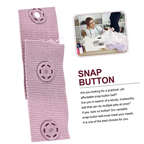 Uldigi 1Pc Buckle Belt Red Accessories Baby Gadgets Silver Tape Press Stud Band Sewing Fastener Polyester Snap Sewing Accessory Snap Button Belt For Clothes Cloth, Plastic Zipper Buckle #TOP6