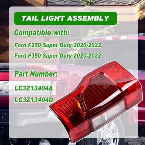 Tail Light W/ Blind Spot for F250 F350 Super Duty 2020 2021 2022 Right Side by Lochnchn - Used condition - Image 2