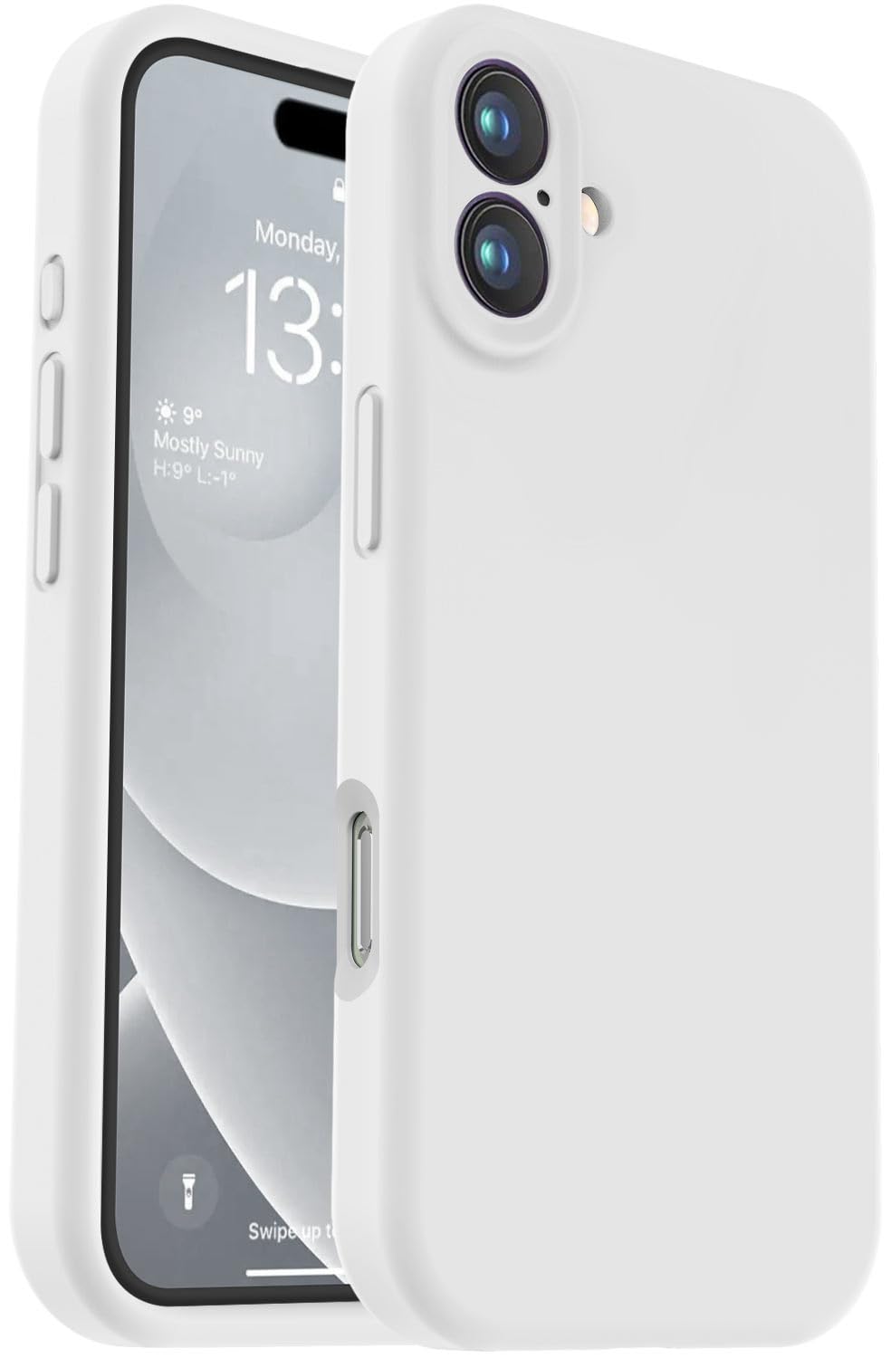 Vooii Compatible with iPhone 16 Plus Case, Liquid Silicone Upgrade [Camera Protection] [Soft Anti-Scratch Microfiber Lining] Shockproof Phone Case for