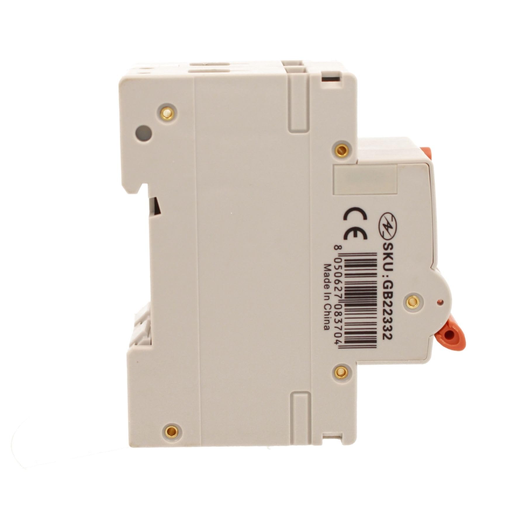 Interrupteur différentiel magnétothermique type A 32 A C32, bipolaire 2P vrai (NO 1P+N), courbe C 6 kA 30 mA, double levier avec diagnostic visuel, 2 modules DIN, série PL8M2