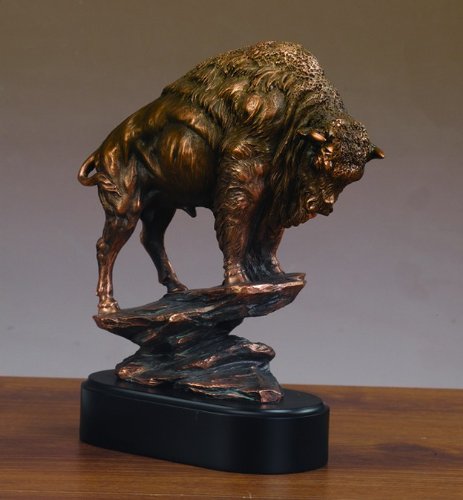 Buffalo Statue - Medium with Bronze Finish
