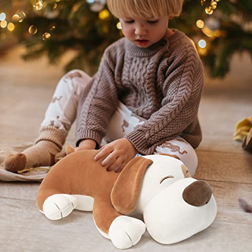 Image of Niuniu Daddy 1.9LB 15in Weighted Stuffed Animals, Puppy Dog Sensory Plush
