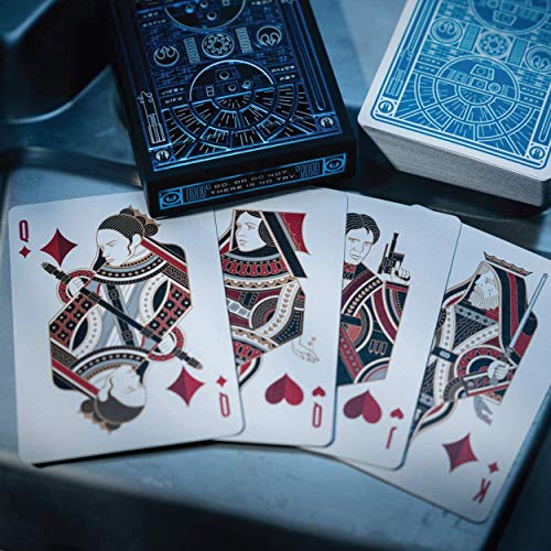 TUGOKU Kids CameraStar Wars Playing Cards 2 Pack Decks | Light Side Blue Deck | Dark Side Red Deck by Theory11 | Skywalker Saga Choose a Side