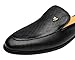 ELANROMAN Mule Loafers Men Fashion Backless Luxury Sandals Slip on Genuine Leather Shoes Black US 10