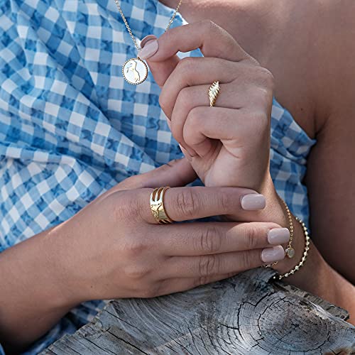 BLOSSOM & HUE Horse Open Ring | Gold Statement Band Ring | Adjustable Gold Ring Stallion Horse Gift for Her Equestrian Jewelry3