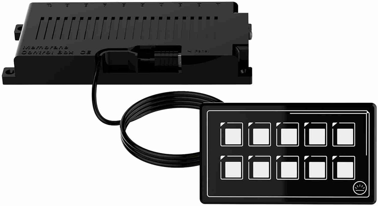 Control Switch Panel with LED Backlight Module APP Control for RV Boat IP67 10P Membrane Touch Panel for RV Electronic Accessories