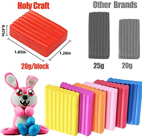 Polymer Clay Starter Kit, 50 Colors 1.0 oz/Block Oven Bake Polymer Clay with Sculpting Tools and Accessories for Jewelry Making, Non-Toxic DIY Art Craft Gifts, Modelling Clay for Kids and Adults. 3