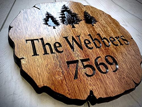 Personalized Rustic Wood Welcome Sign - Custom Outdoor Decor