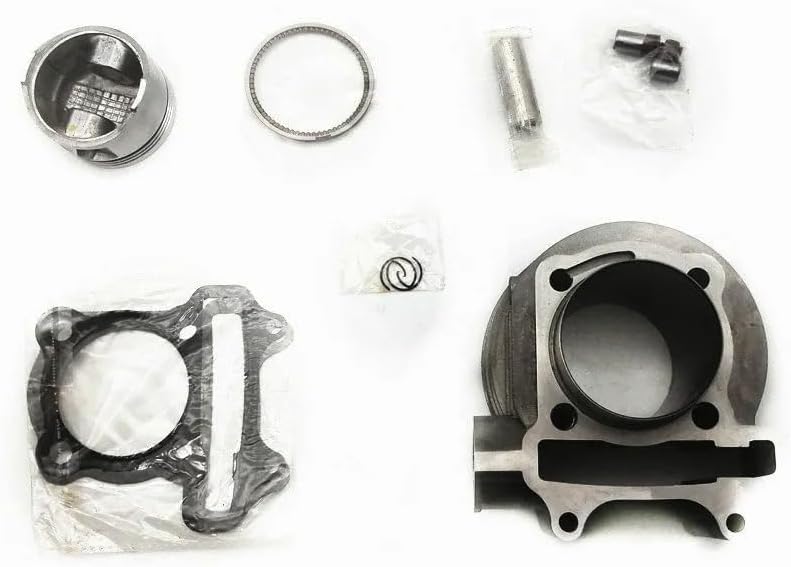 58.5mm Motorcycle Performance Parts Big Bore Engine Cylinder Kit Piston Ring Set Compatible with GY6 125CC to 175CC Moped Scooter ATV Bike Engine Parts
