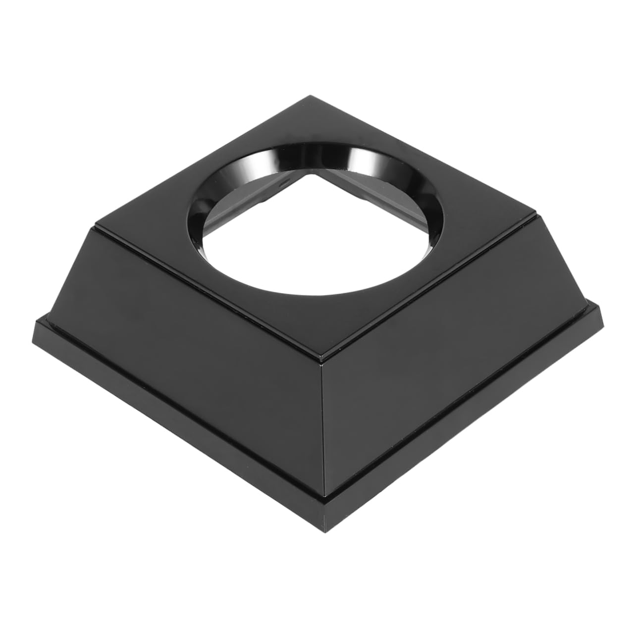 HANABASS 1Pc Plastic Sports Ball Rack Display Holder Durable Black Stand for Basketball Soccer Volleyball and Football Storage Easy to Use for Organized Sports Equipment