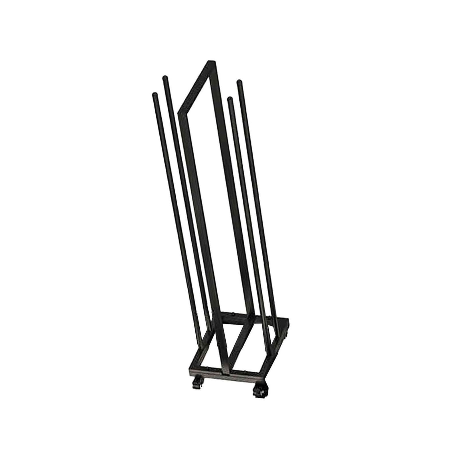 BHGFYXBS Movable Clothes Hanger Holder With Swivel Caster Wheels, Neat And Tidy For Closet Laundry Retail Store,Black-100x30x35cm