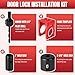5 Sets Door Lock Installation Kit, 1-3/8