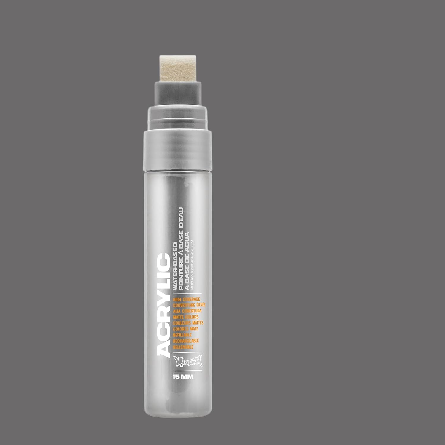 Montana Acrylic Marker 15mm Standard Tip - Iron Curtain image 3