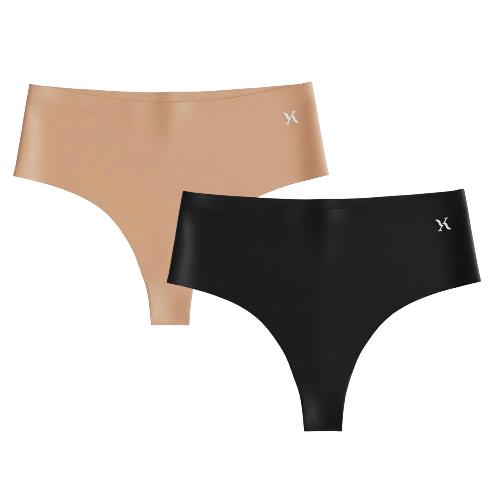 krvvy Pack of 2 Premium Women Seamless Mid-Rise Thong Underwear- Ultrasoft,Breathable, Lightweight & Invisible Underwear with 100% Cotton Gusset Panty-picture-37